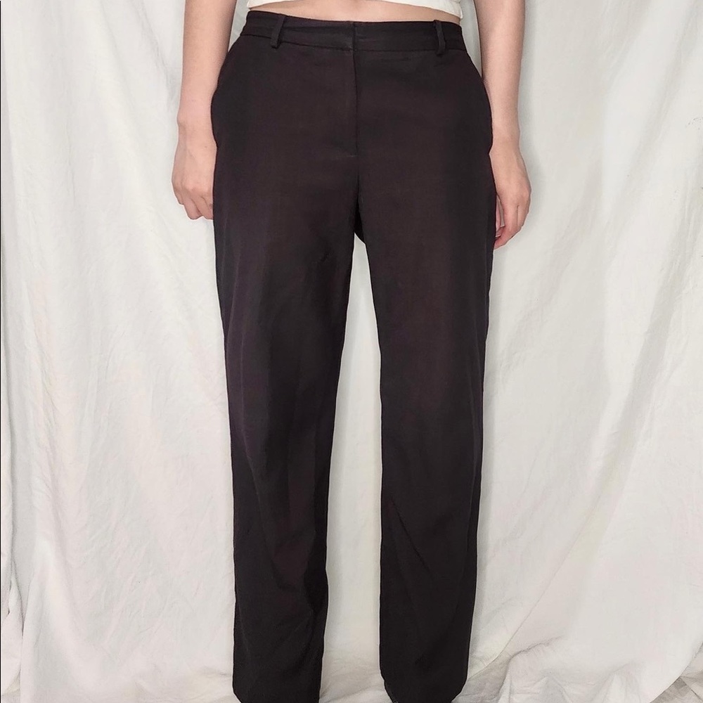 Anne Klein Suit brown straight leg pant